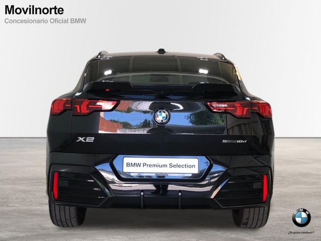 BMW X2 sDrive18d color Negro. Año 2024. 110KW(150CV). Diésel. En concesionario Movilnorte El Plantio de Madrid