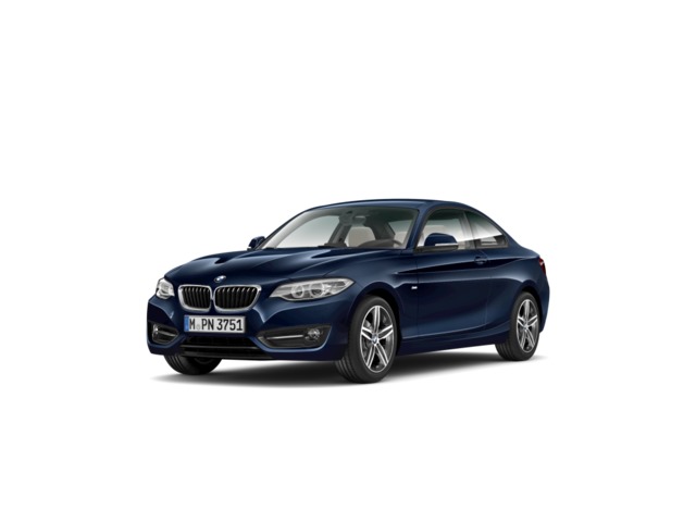 BMW Serie 2 218d Coupe color Azul. Año 2017. 110KW(150CV). Diésel. En concesionario Carteya Motor | Campo de Gibraltar de Cádiz