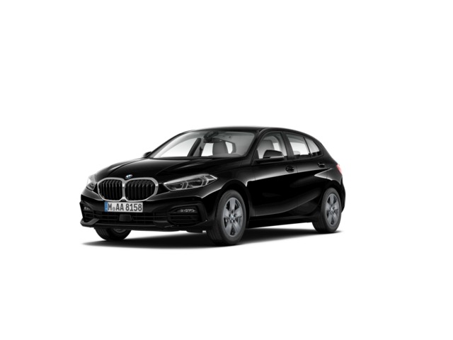 BMW Serie 1 118i color Negro. Año 2024. 103KW(140CV). Gasolina. En concesionario Maberauto de Castellón