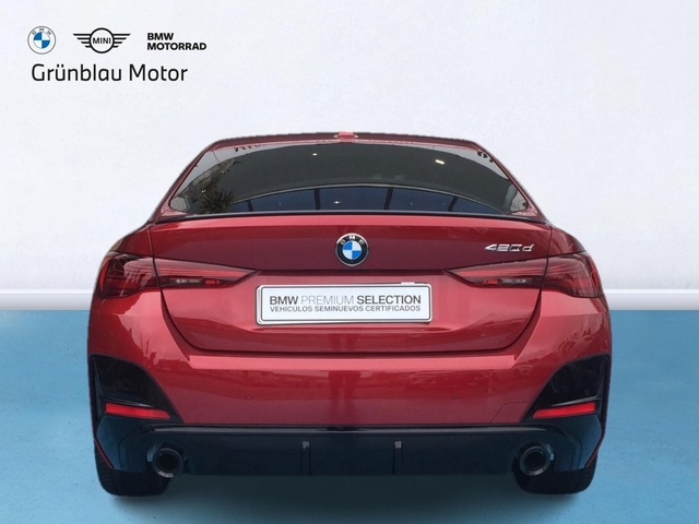 BMW Serie 4 420d Gran Coupe color Rojo. Año 2025. 140KW(190CV). Diésel. En concesionario Grünblau Motor (Bmw y Mini) de Cantabria