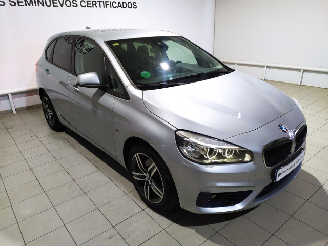 BMW Serie 2 218d Active Tourer color Gris Plata. Año 2017. 110KW(150CV). Diésel. En concesionario Hispamovil Elche de Alicante