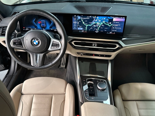BMW Serie 4 M440i Coupé color Negro. Año 2023. 275KW(374CV). Gasolina. En concesionario Triocar Gijón (Bmw y Mini) de Asturias