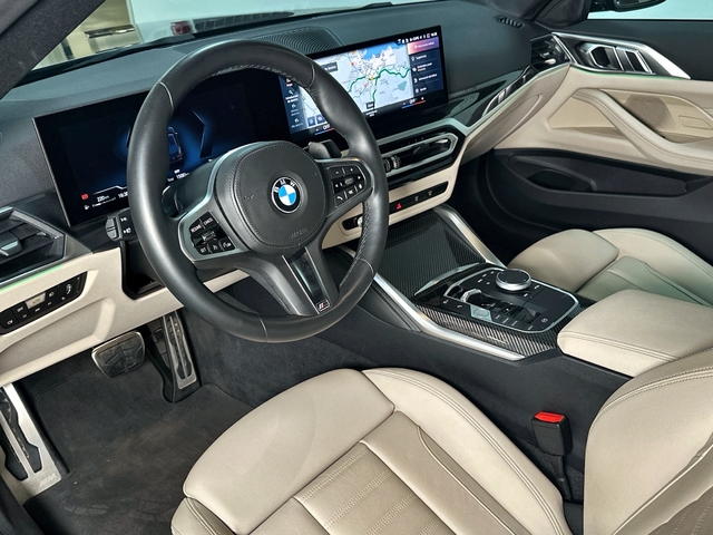 BMW Serie 4 M440i Coupé color Negro. Año 2023. 275KW(374CV). Gasolina. En concesionario Triocar Gijón (Bmw y Mini) de Asturias