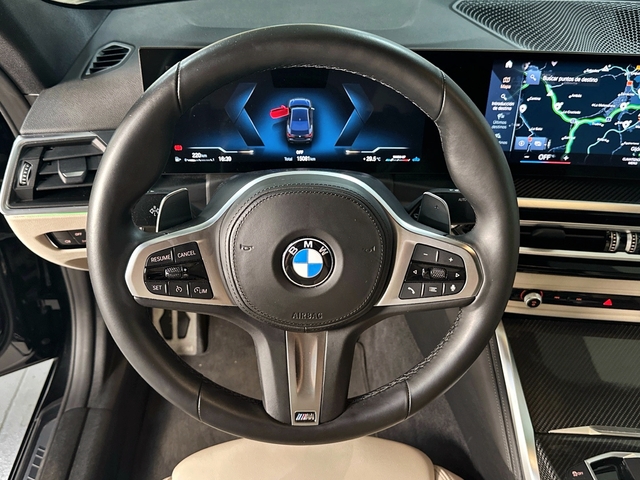 BMW Serie 4 M440i Coupé color Negro. Año 2023. 275KW(374CV). Gasolina. En concesionario Triocar Gijón (Bmw y Mini) de Asturias