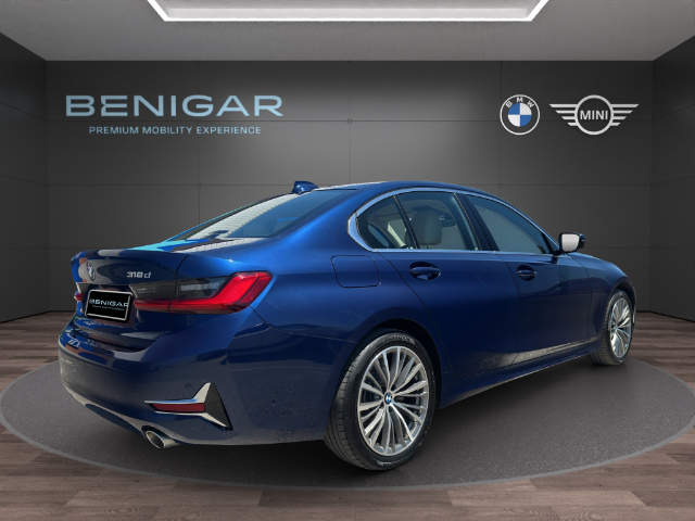 BMW Serie 3 318d color Azul. Año 2020. 110KW(150CV). Diésel. En concesionario Hispamovil Elche de Alicante
