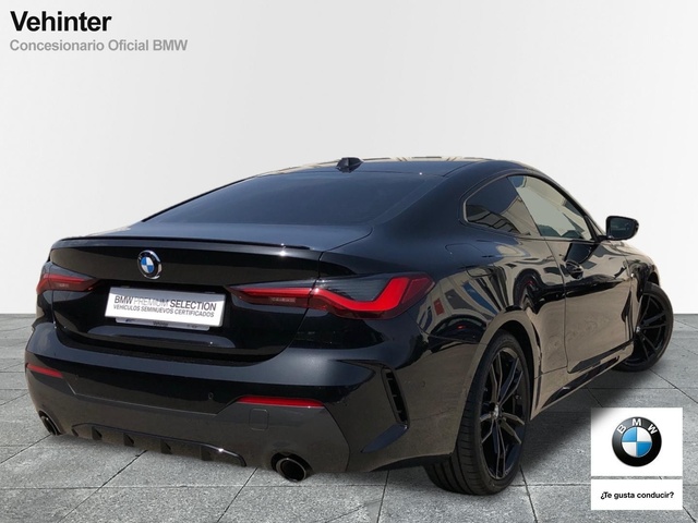 BMW Serie 4 420d Coupe color Negro. Año 2023. 140KW(190CV). Diésel. En concesionario Vehinter Getafe de Madrid