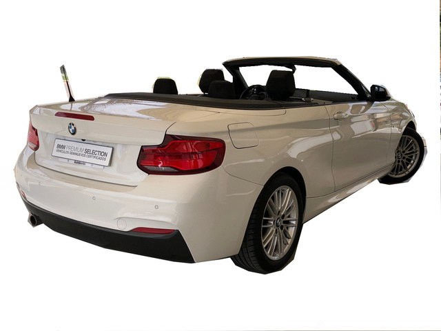 BMW Serie 2 218i Cabrio color Blanco. Año 2019. 100KW(136CV). Gasolina. En concesionario Vehinter Getafe de Madrid