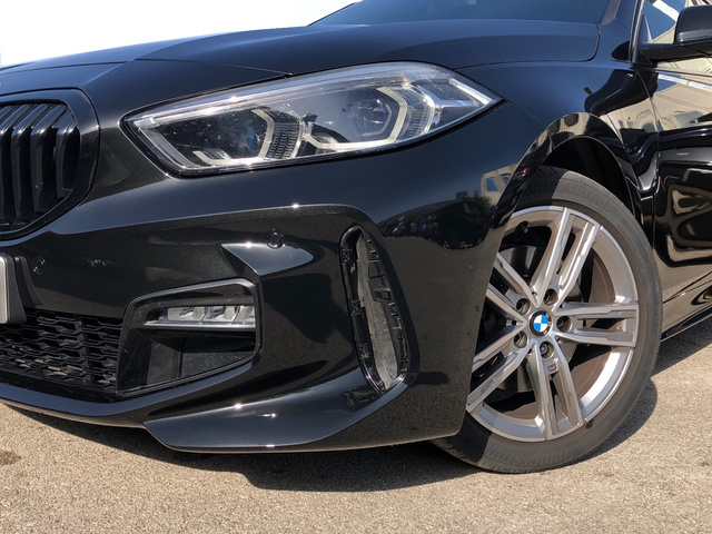 BMW Serie 1 116d color Negro. Año 2020. 85KW(116CV). Diésel. En concesionario Vehinter Getafe de Madrid