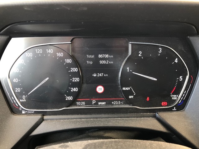 BMW Serie 1 116d color Negro. Año 2020. 85KW(116CV). Diésel. En concesionario Vehinter Getafe de Madrid