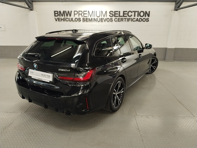 BMW Serie 3 320d Touring color Negro. Año 2023. 140KW(190CV). Híbrido Electro/Diesel. En concesionario Autoberón de La Rioja