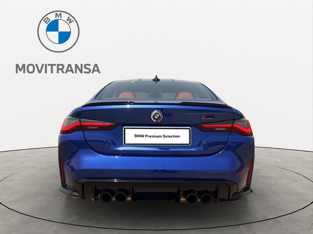 BMW M M4 Coupe Competition color Azul. Año 2022. 375KW(510CV). Gasolina. En concesionario Movitransa Cars Jerez de Cádiz