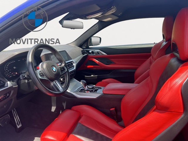 BMW M M4 Coupe Competition color Azul. Año 2022. 375KW(510CV). Gasolina. En concesionario Movitransa Cars Jerez de Cádiz