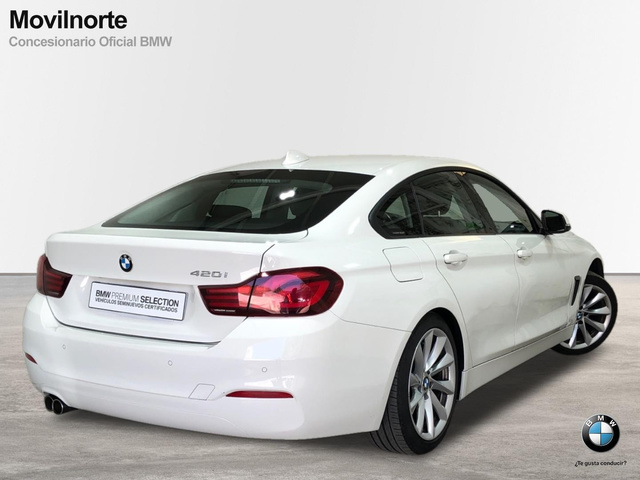 BMW Serie 4 420i Gran Coupe color Blanco. Año 2020. 135KW(184CV). Gasolina. En concesionario Movilnorte El Plantio de Madrid