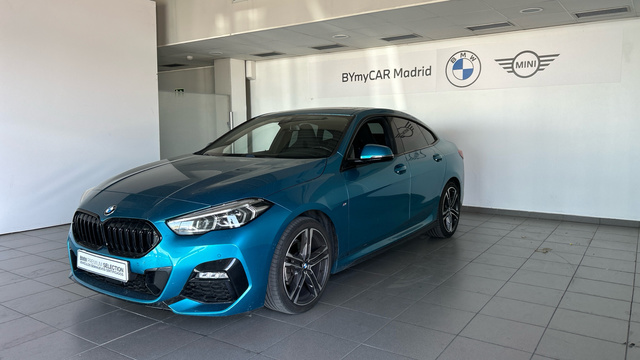 BMW Serie 2 218i Gran Coupe color Azul. Año 2021. 103KW(140CV). Gasolina. En concesionario BYmyCAR Madrid - Alcalá de Madrid