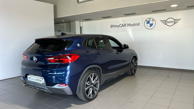 BMW X2 sDrive18i color Azul. Año 2018. 103KW(140CV). Gasolina. En concesionario BYmyCAR Madrid - Alcalá de Madrid
