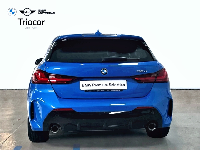 BMW Serie 1 118d color Azul. Año 2021. 110KW(150CV). Diésel. En concesionario Triocar Gijón (Bmw y Mini) de Asturias