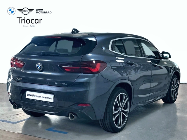 BMW X2 sDrive18d color Gris. Año 2021. 110KW(150CV). Diésel. En concesionario Triocar Gijón (Bmw y Mini) de Asturias