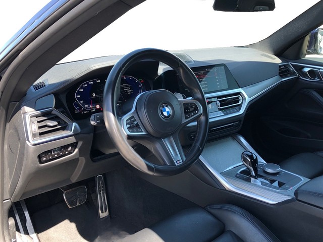 BMW Serie 4 420d Coupe color Azul. Año 2022. 140KW(190CV). Diésel. En concesionario Vehinter Alcorcón de Madrid
