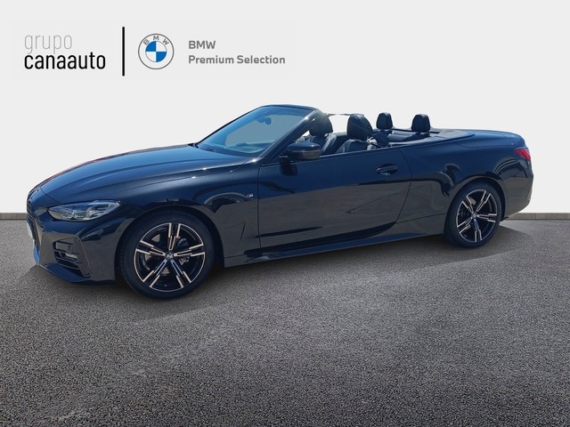 BMW Serie 4 420i Cabrio color Negro. Año 2024. 135KW(184CV). Gasolina. En concesionario TACO de Sta. C. Tenerife