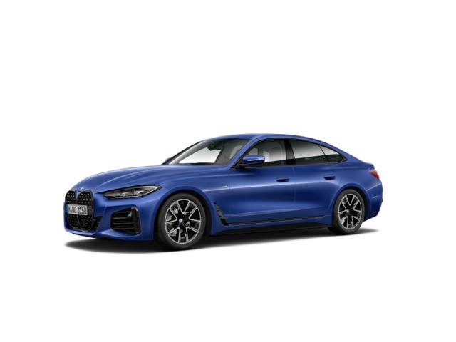 BMW Serie 4 420d Gran Coupe color Azul. Año 2024. 140KW(190CV). Diésel. En concesionario Movilnorte El Plantio de Madrid