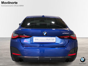 BMW Serie 4 420d Gran Coupe color Azul. Año 2024. 140KW(190CV). Diésel. En concesionario Movilnorte El Plantio de Madrid
