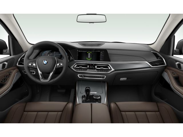 BMW X5 xDrive45e color Gris. Año 2021. 290KW(394CV). Híbrido Electro/Gasolina. En concesionario Movilnorte El Plantio de Madrid