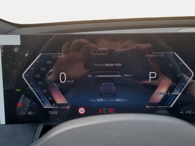 BMW iX xDrive45 color Azul. Año 2025. 300KW(408CV). Eléctrico. En concesionario SAN JUAN Automoviles Fersan S.A. de Alicante