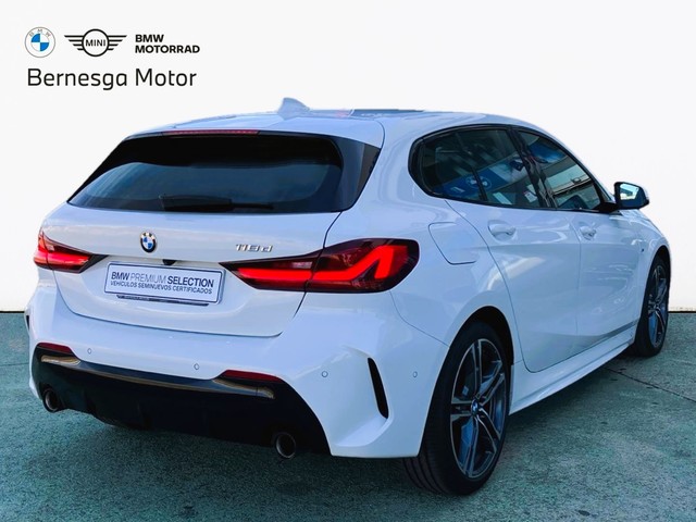 BMW Serie 1 118d color Blanco. Año 2021. 110KW(150CV). Diésel. En concesionario Bernesga Motor León (Bmw y Mini) de León