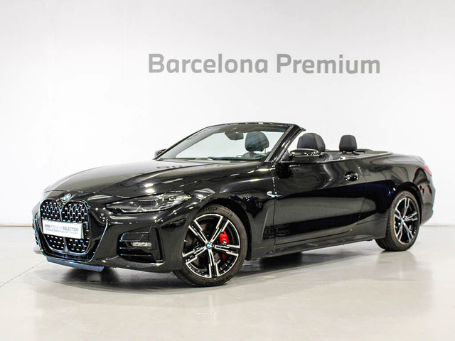 BMW Serie 4 420i Cabrio color Negro. Año 2024. 135KW(184CV). Gasolina. En concesionario Barcelona Premium -- GRAN VIA de Barcelona