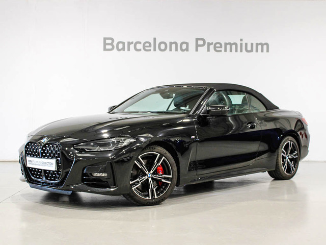 BMW Serie 4 420i Cabrio color Negro. Año 2024. 135KW(184CV). Gasolina. En concesionario Barcelona Premium -- GRAN VIA de Barcelona