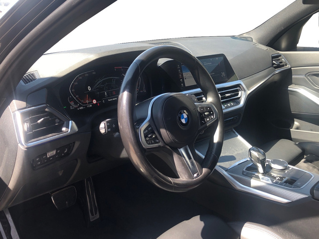 BMW Serie 3 320d Touring color Negro. Año 2021. 140KW(190CV). Diésel. En concesionario Vehinter Alcorcón de Madrid