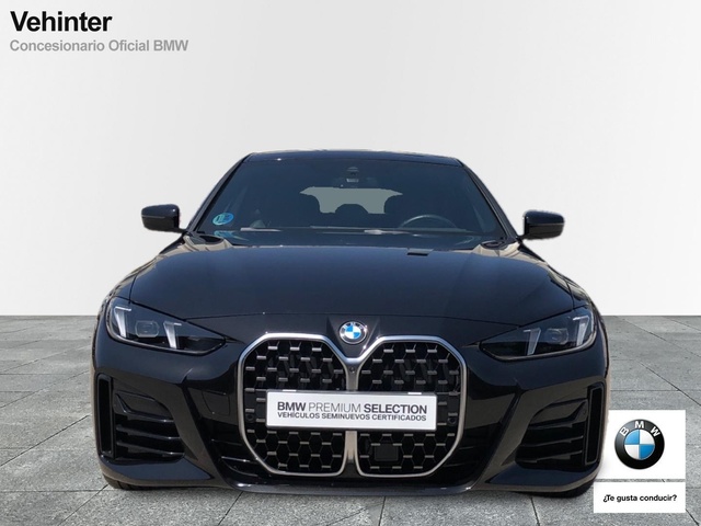 BMW Serie 4 420d Gran Coupe color Negro. Año 2024. 140KW(190CV). Diésel. En concesionario Vehinter Getafe de Madrid