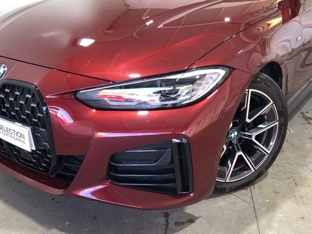 BMW Serie 4 420d Gran Coupe color Rojo. Año 2022. 140KW(190CV). Diésel. En concesionario Movilnorte El Plantio de Madrid