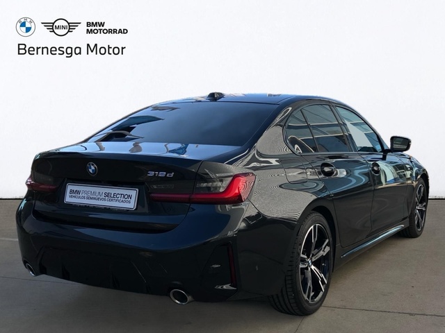 BMW Serie 3 318d color Negro. Año 2024. 110KW(150CV). Diésel. En concesionario Bernesga Motor León (Bmw y Mini) de León