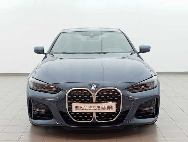 BMW Serie 4 420d Coupe color Azul. Año 2021. 140KW(190CV). Diésel. En concesionario Augusta Aragon S.A. de Zaragoza