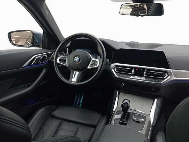 BMW Serie 4 420d Coupe color Azul. Año 2021. 140KW(190CV). Diésel. En concesionario Augusta Aragon S.A. de Zaragoza