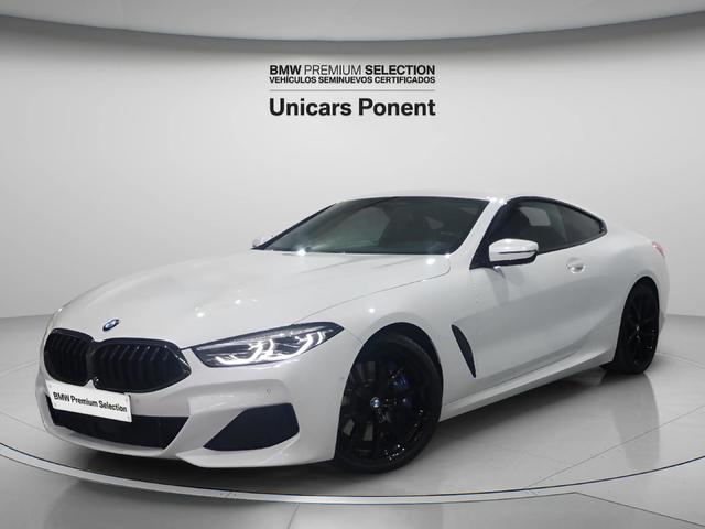 BMW Serie 8 840d Coupe color Blanco. Año 2021. 250KW(340CV). Híbrido Electro/Diesel. En concesionario Unicars Ponent de Lleida