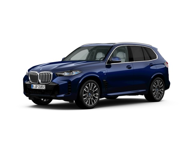 BMW X5 xDrive50e color Azul. Año 2024. 360KW(489CV). Híbrido Electro/Gasolina. En concesionario Movilnorte El Carralero de Madrid