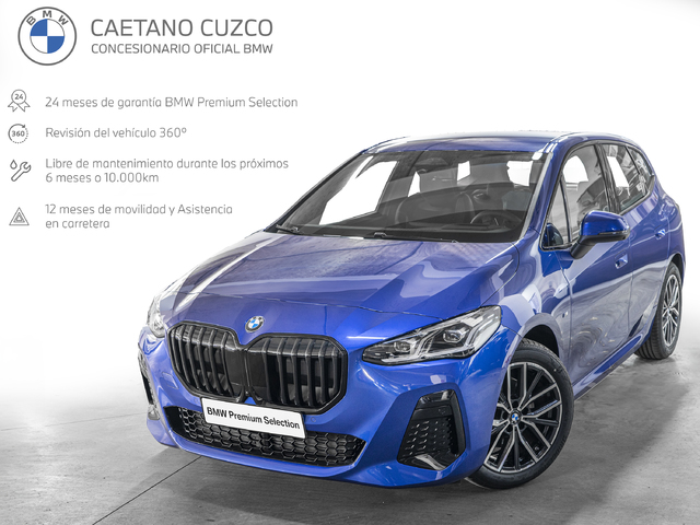 BMW Serie 2 218i Active Tourer color Azul. Año 2025. 100KW(136CV). Gasolina. En concesionario Caetano Cuzco, Salvatierra de Madrid