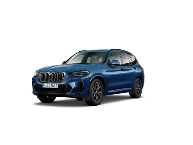 BMW X3 xDrive20d color Azul. Año 2022. 140KW(190CV). Diésel. En concesionario Augusta Aragon S.A. de Zaragoza