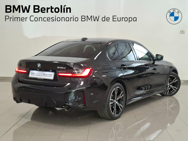 BMW Serie 3 318d color Negro. Año 2024. 110KW(150CV). Diésel. En concesionario Automoviles Bertolin, S.L. de Valencia