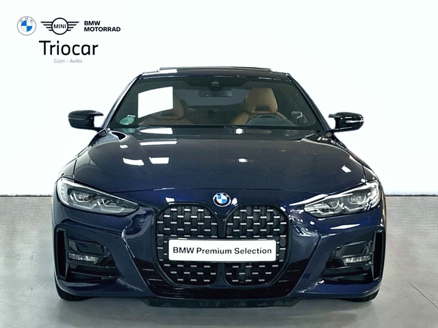 BMW Serie 4 430i Coupe color Azul. Año 2021. 190KW(258CV). Gasolina. En concesionario Triocar Gijón (Bmw y Mini) de Asturias