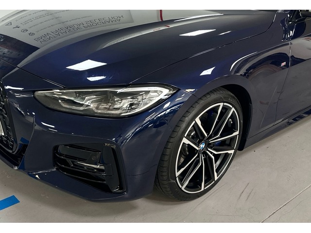 BMW Serie 4 430i Coupe color Azul. Año 2021. 190KW(258CV). Gasolina. En concesionario Triocar Gijón (Bmw y Mini) de Asturias
