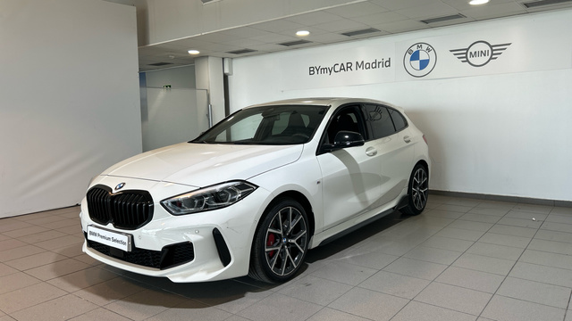 BMW Serie 1 128ti color Blanco. Año 2021. 195KW(265CV). Gasolina. En concesionario BYmyCAR Madrid - Alcalá de Madrid