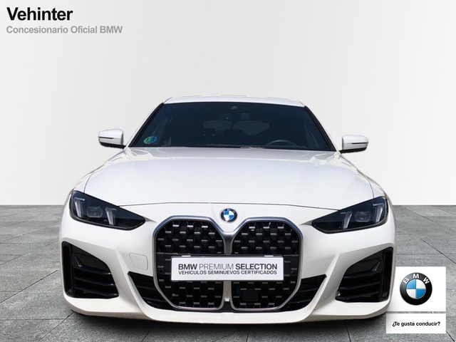 BMW Serie 4 420d Gran Coupe color Blanco. Año 2024. 140KW(190CV). Diésel. En concesionario Vehinter Getafe de Madrid