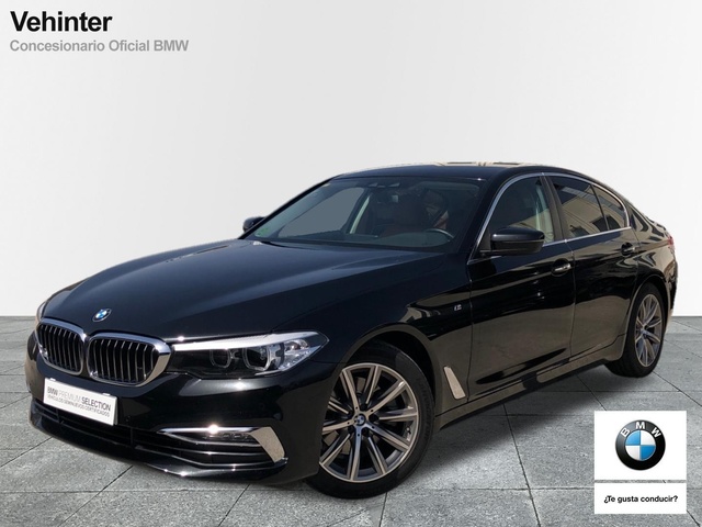 BMW Serie 5 520d color Negro. Año 2020. 140KW(190CV). Diésel. En concesionario Vehinter Getafe de Madrid