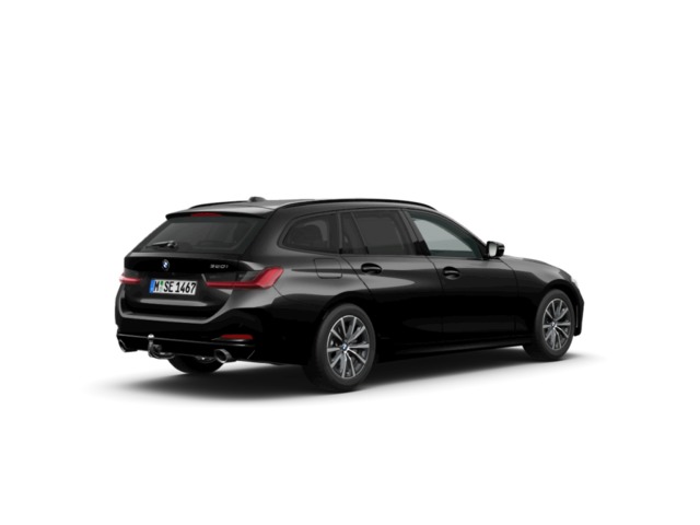 BMW Serie 3 320i Touring color Negro. Año 2024. 135KW(184CV). Gasolina. En concesionario Motri Motor Jaén de Jaén