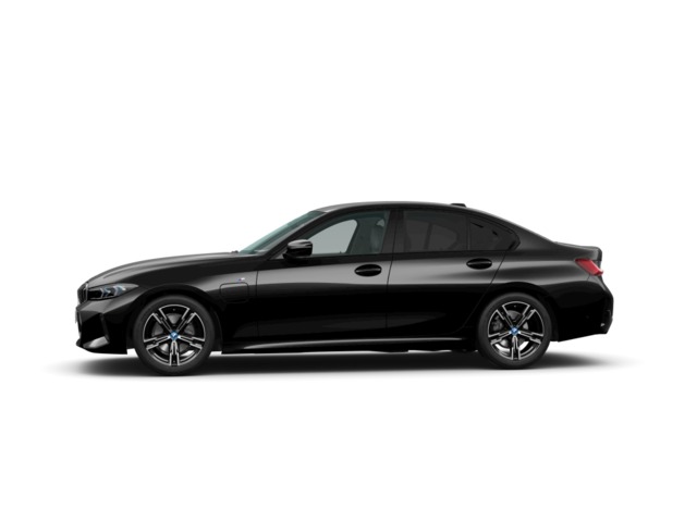 BMW Serie 3 330e color Negro. Año 2024. 215KW(292CV). Híbrido Electro/Gasolina. En concesionario Augusta Aragon S.A. de Zaragoza