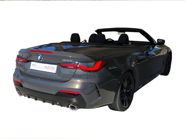 BMW Serie 4 420i Cabrio color Gris. Año 2024. 135KW(184CV). Gasolina. En concesionario Vehinter Getafe de Madrid