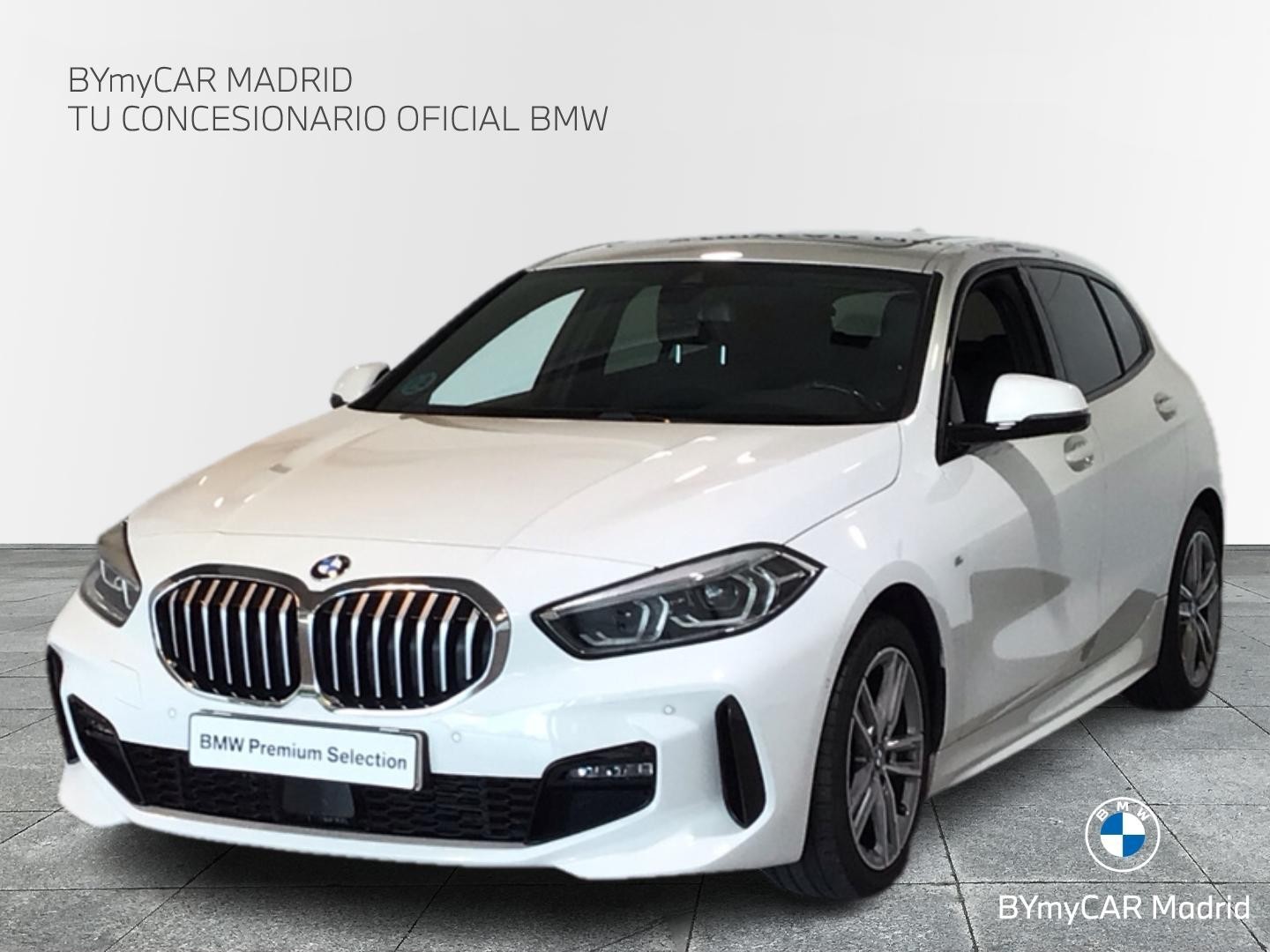 BMW Serie 1 118d color Blanco. Año 2021. 110KW(150CV). Diésel. En concesionario BYmyCAR Madrid - Alcalá de Madrid
